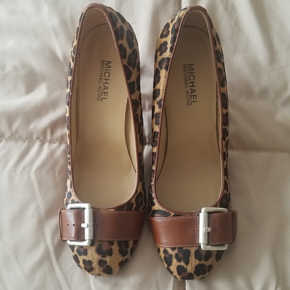 Leopard print Michael Kors heels - Picture 2 of 7